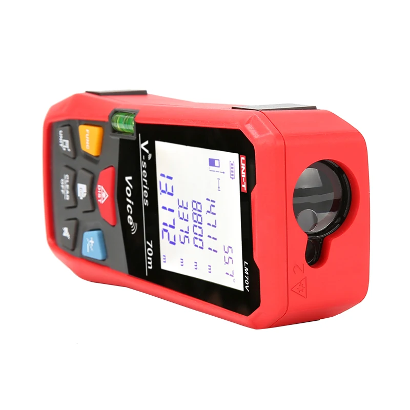 Лазерный дальномер UNI-T LM50V/70V/100V 50 70 100m электронная линейка USB зарядка голосовое