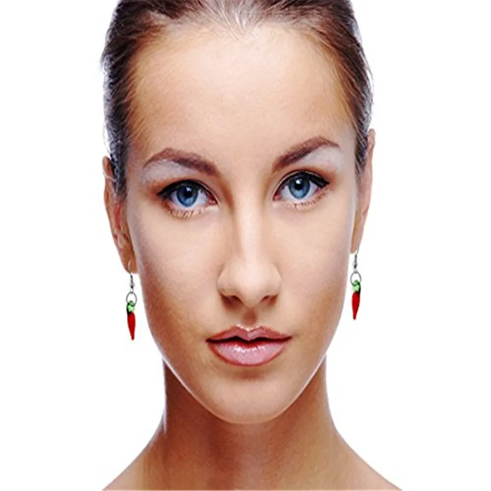 1 пара модные красные серьги с перцем чили|Сувениры для вечеринок| |