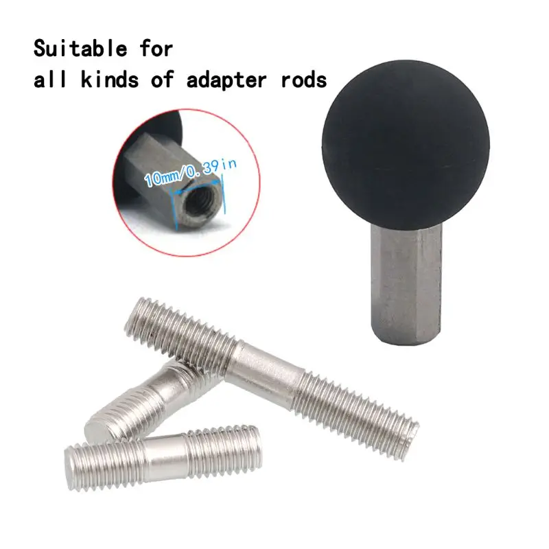

Stainlessl Motorcycle Bracket Holder Adapter To 1 Inch Rubber Ball Head Mount
