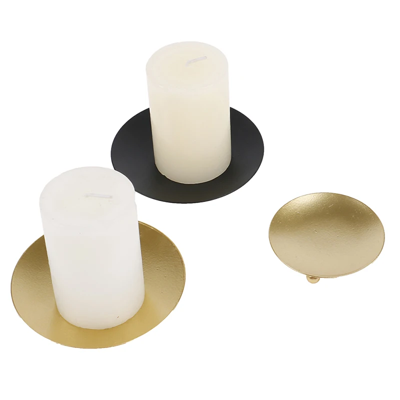 

Candle Holders Pillar Metal Plate for Wedding Party Festival Candlestick Holder Art Gift Home Decoration