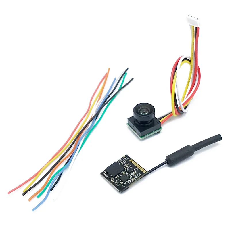 transmitter and cam Мини 5,8G 40CH 25 mw/100 mW мощность регулируемый передатчик поддержка смарт аудио и 600TVL 170 градусов Мини FPV камера для FPV Дрон - Цвет: transmitter and cam