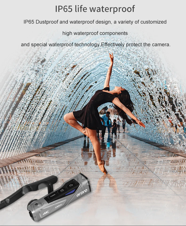 

4K Video Camera Camcorder HD 60FPS Anti-shake IP65 Wearable Mini Filmadora Vlog Camera Speaker/Microphone Vlog Camera DVR