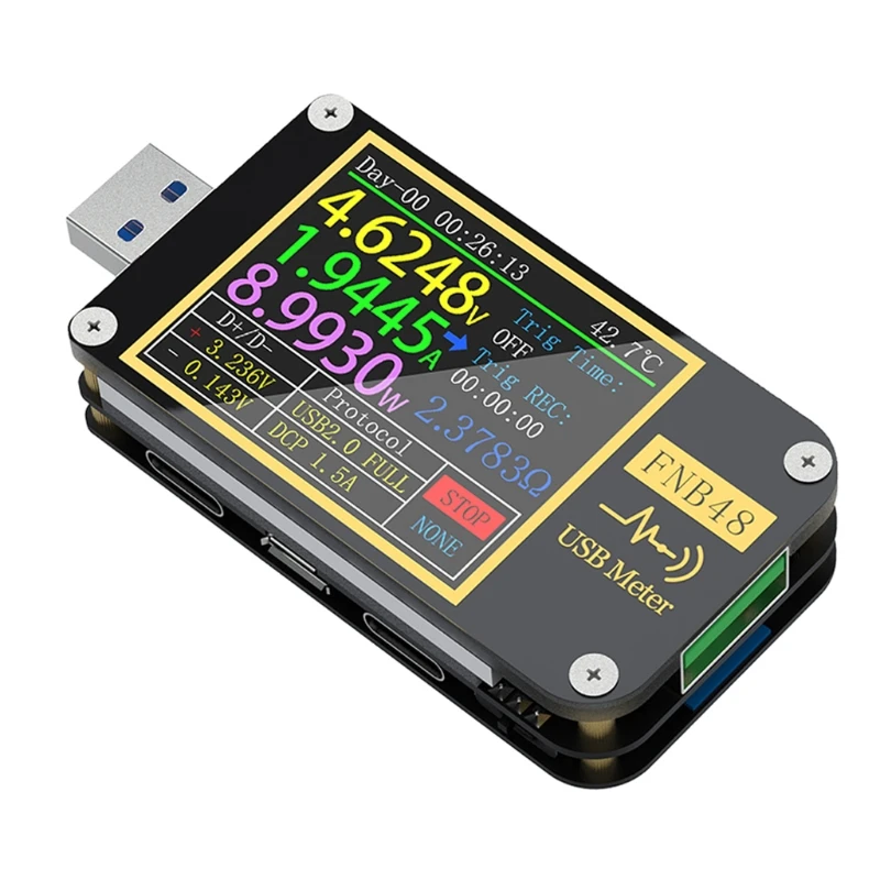 

FNB48 PD триггер USB тестер QC4 + PD3.0 2,0 PPS Быстрая зарядка Вольтметр Амперметр детектор протокола напряжения тока