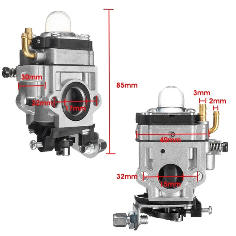 

High Quality 15mm Motorcycle Carb Carburetor For 43 47 49cc 2-Stroke Scooter Dirt Pocket Bikes Motorcycle Carb
