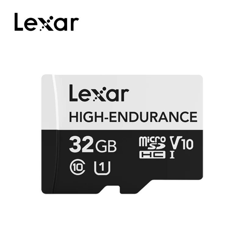 32 Гб Lexar высокая выносливость Micro SD карта 32 Гб 64 Гб 128 ГБ V10 V30 SDHC SDXC C10 карта памяти Microsd карта для хранения видео - Емкость: 32 Гб