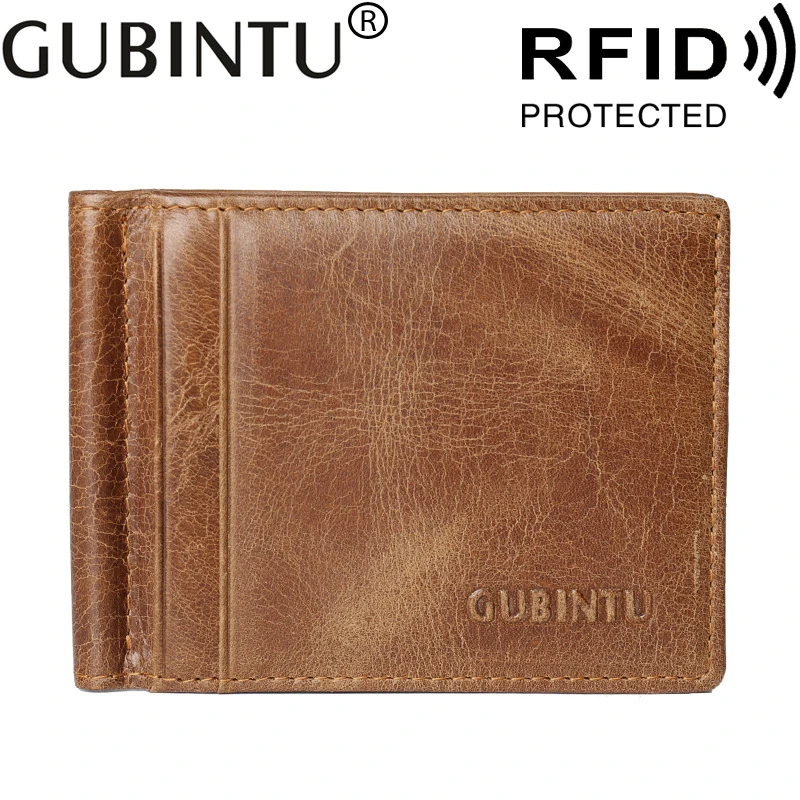 GUBINTU 2019 новый кожаный кошелек для кредитных карт мужской и женский Магнитный