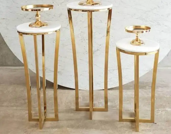 3 шт./лот разных размеров из нержавеющей стали и фанера подставка для свадебного