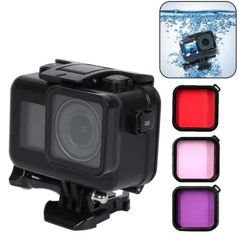 61 м водонепроницаемый чехол Защитный чехол для дайвинга + 3 цвета фильтра объектива для DJI OSMO экшн-камеры dji osmo экшн-камеры