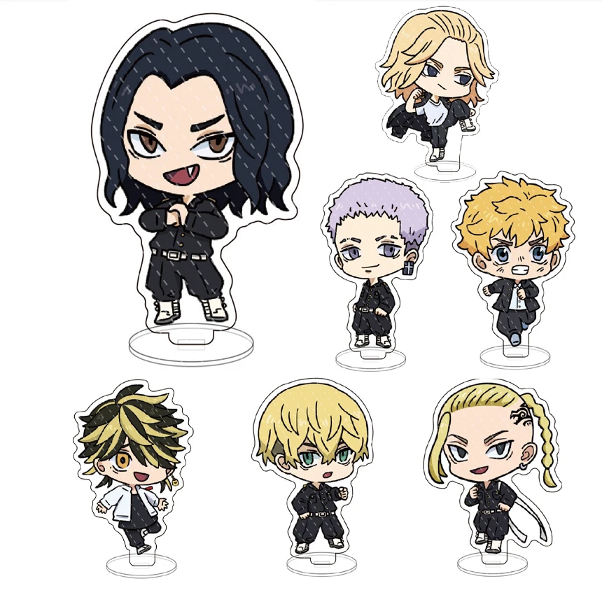 

Anime Tokyo Revengers Figure Venti Character Model Show Acrylic Stand Ken Plate Desk Takemichi Hinata Garage Kit Fans Gift Hot