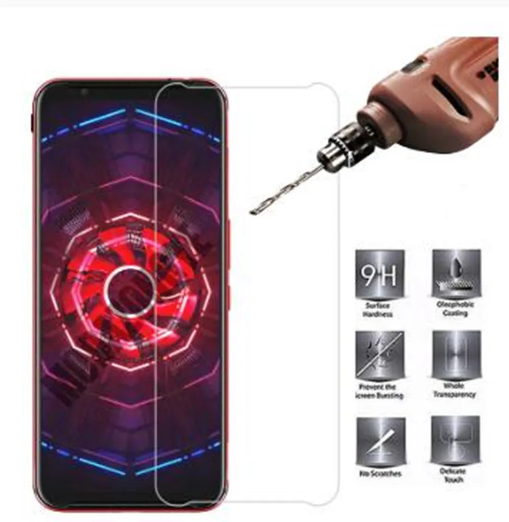 

2.5D 9H For ZTE Nubia Red Magic 3 Glass Screen Protector Tempered Glass For ZTE Nubia Red Magic 3 NX629J NX619J Protective Glass