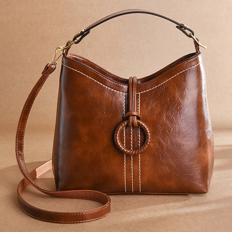 2020 модные сумки через плечо для женщин ретро кожаные роскошные женские