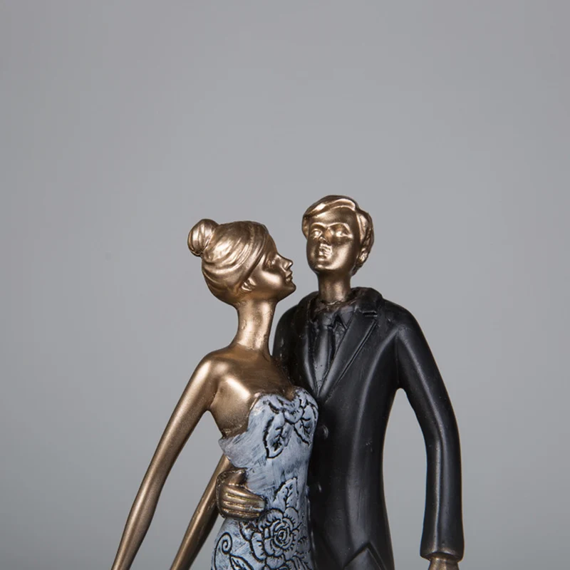 Creative Double Dancing People Pendulum Home Figure Sculpture Statue Living Room Bedroom Desk Ornaments Craft Christmas Gift | Дом и сад