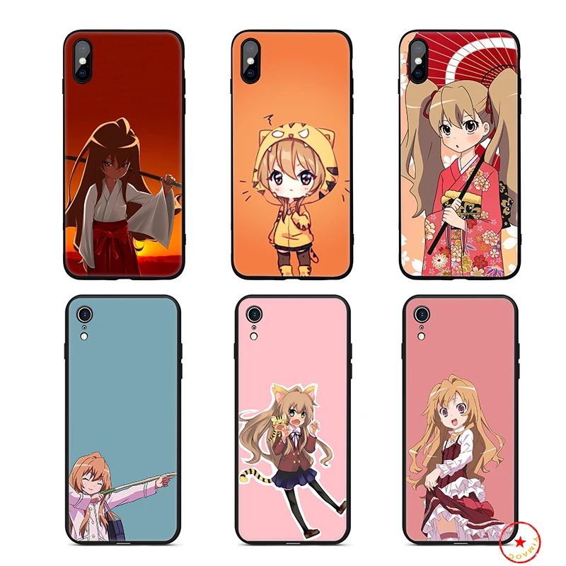 Мягкий силиконовый чехол Toradora для iPhone 11 Pro Xs Max X или 10 8 7 6 6S Plus 5 SE Xr 7Plus |