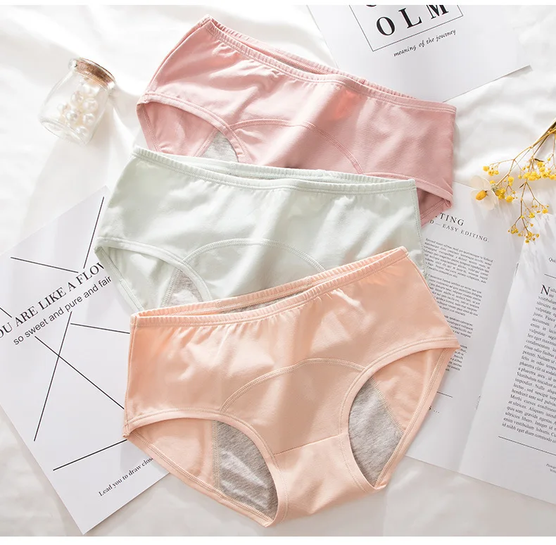 Менструальные трусики женское нижнее белье женские хлопковые трусы со средней