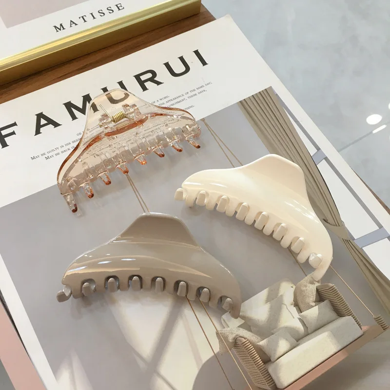 Когти для волос женские прочные пластиковые зажимы большого размера элегантные