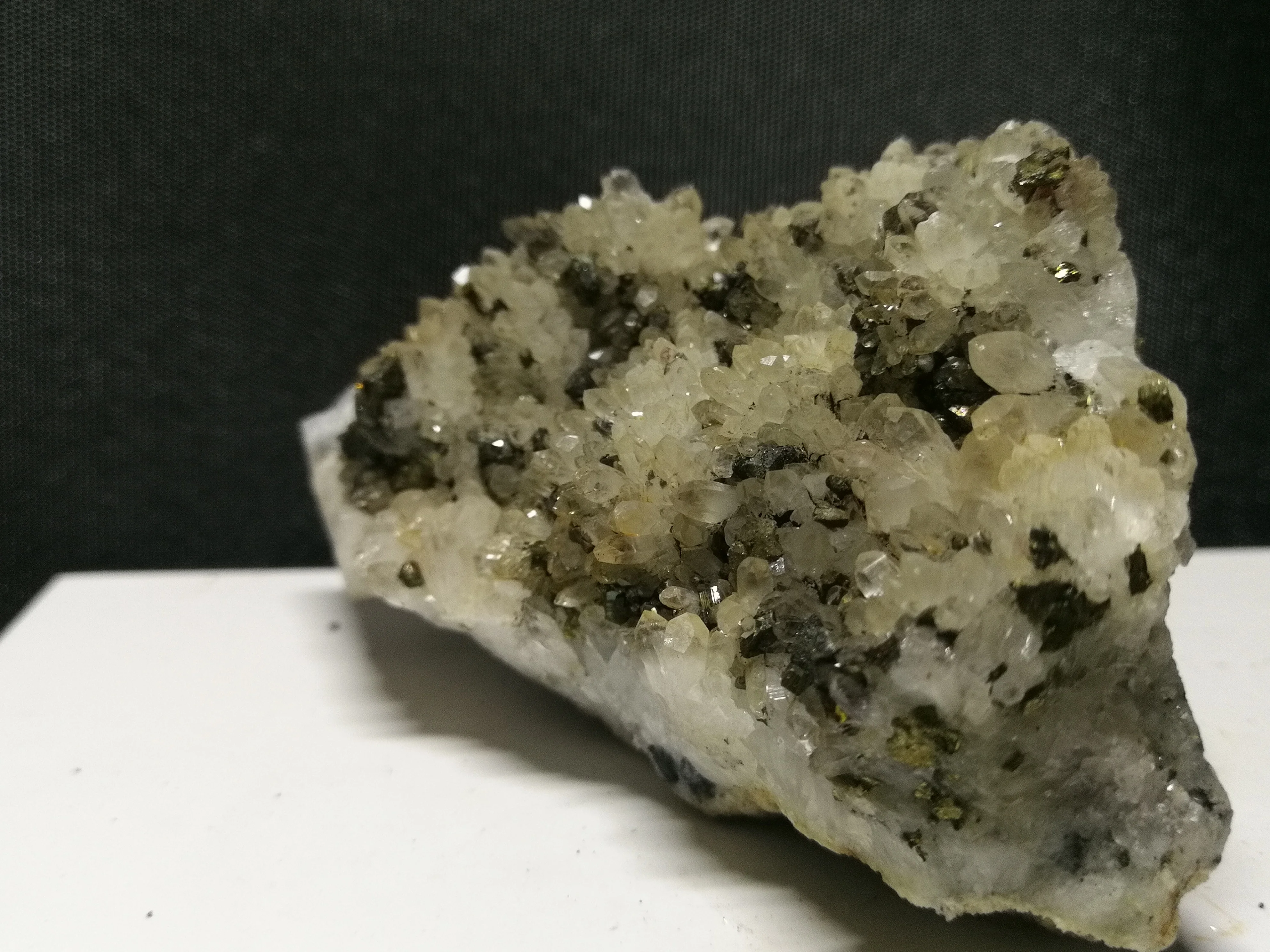 Минеральный Образец кварца gPyrite 181 5 натуральный кластер белого кристалла|Камни| |