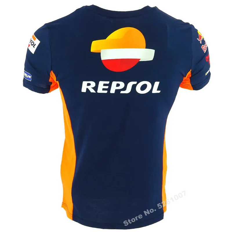 Новая мотоциклетная обувь футболка для езды гоночного мотоцикла Repsol поло