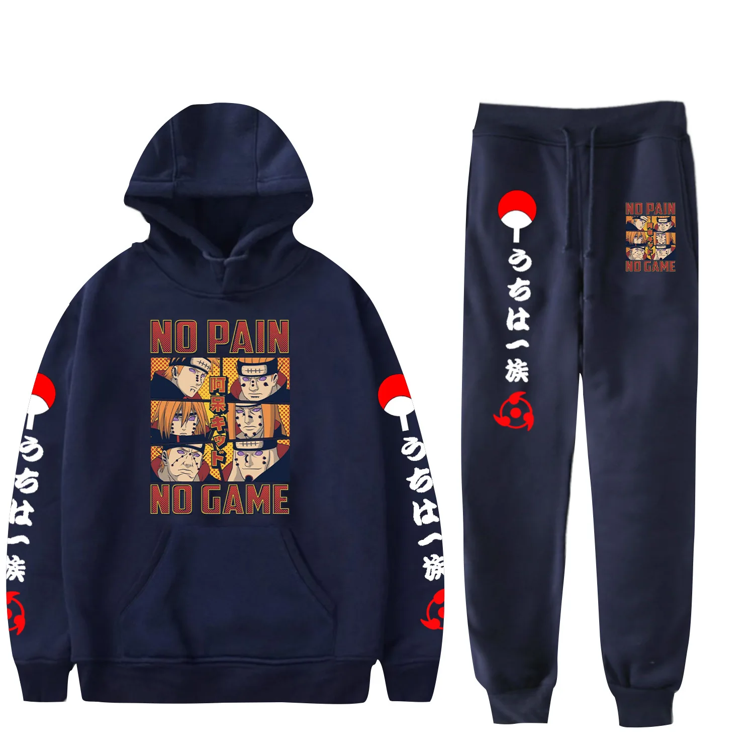 

2021 Hot Sale new Men's ladies casual wear suit sportswear suit Ninja pullover + pants suit autumn and winter Lovers Suit