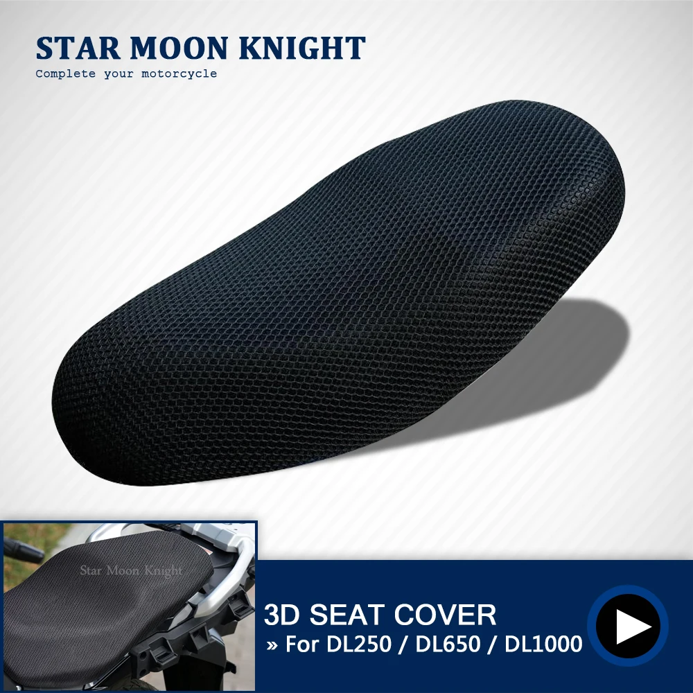 

Mesh Seat Cool Cover Cushion Pad Guard Insulation Breathable Sun-proof Net for SUZUKI V-Strom VSTROM 650 250 DL650 DL250