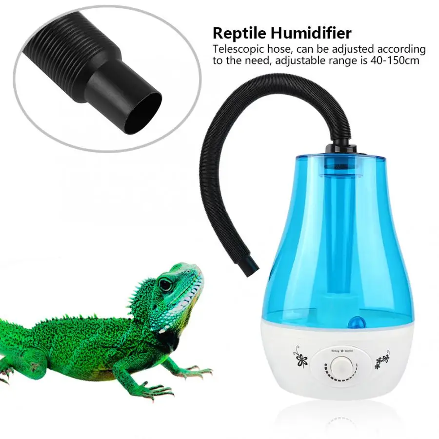 Humidificador port&aacute;til de 3L para reptiles y anfibios, generador de niebla s&uacute;per nebulizador, terrario silencioso, humidificador de lagarto-2