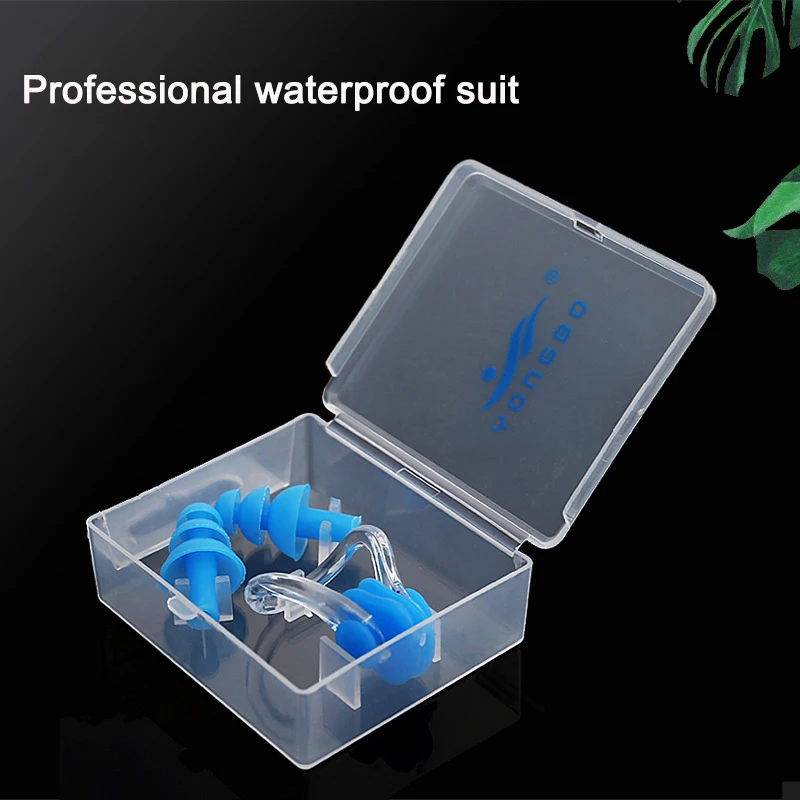 Аксессуары для бассейна мягкие силиконовые зажимы носа плавания + 2 детали