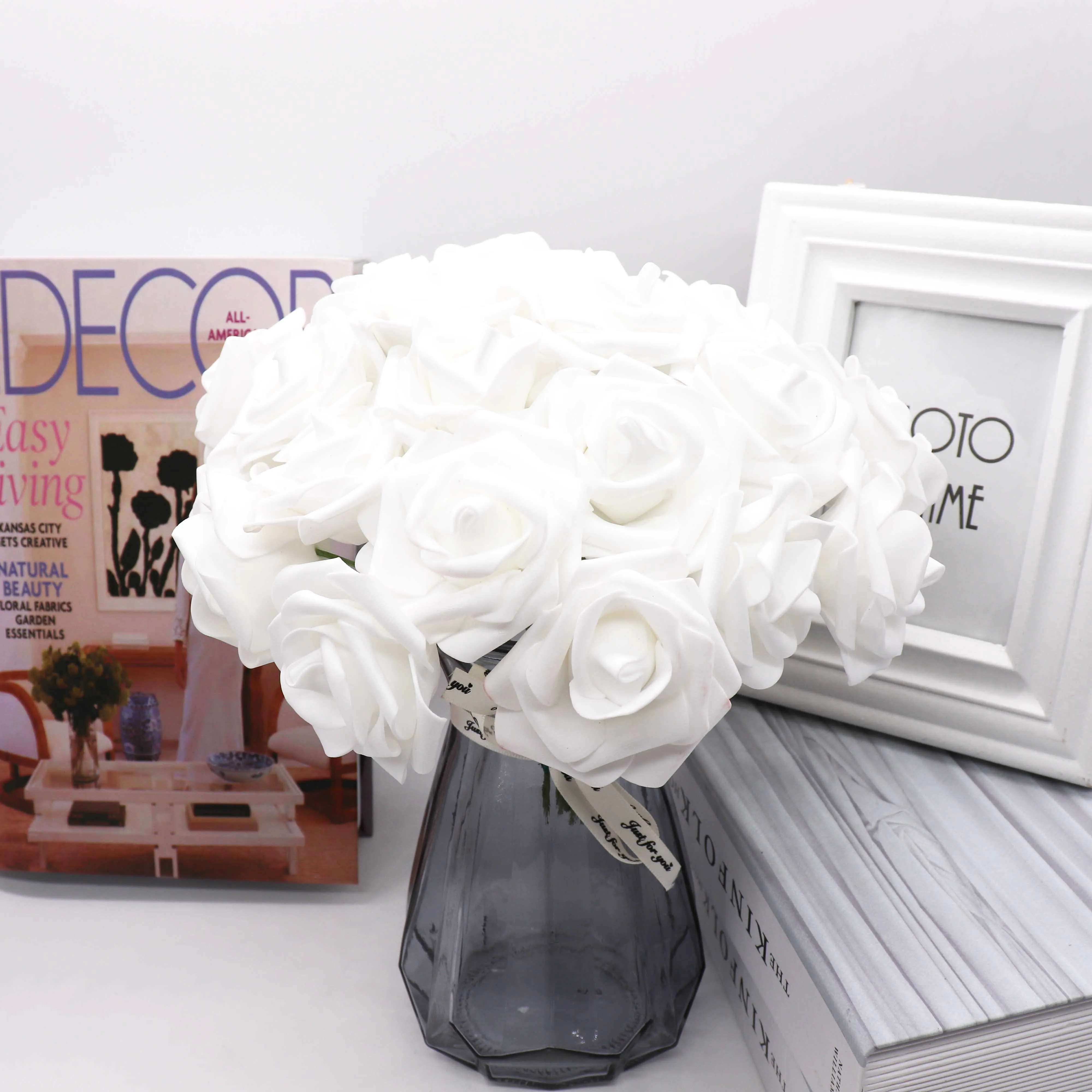 10 головок 8 см Красивые очаровательные Искусственные цветы розы из