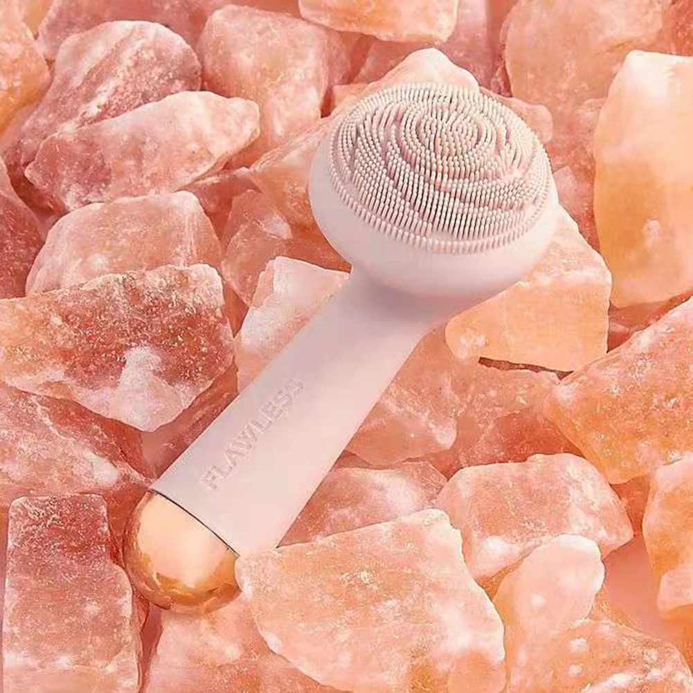 

USB Electric Silicone Facial Brush Face Brush Cleansing Waterproof Sonic Vibration Cleanser Deep Pore Cleansing Skin Massager