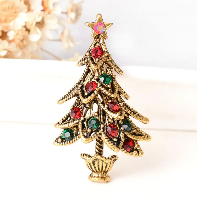 Винтажные рождественские броши для девочек и женщин рождественский подарок