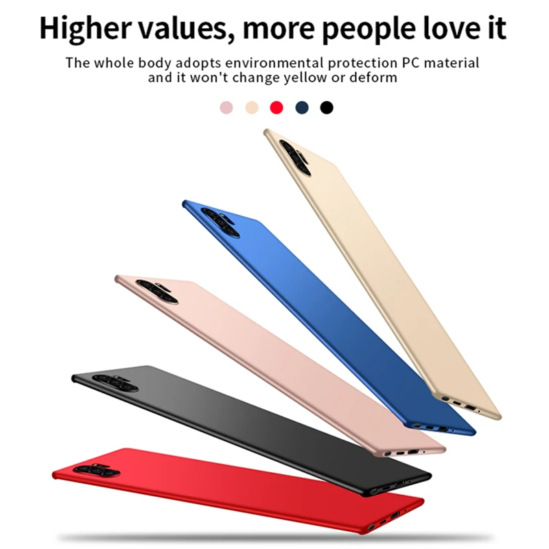 Чехол для samsung Galaxy Note10 Pro Чехол Ультра-тонкий гладкий жесткий PC задняя крышка защитный чехол для телефона для samsung Note 10 Pro Plus