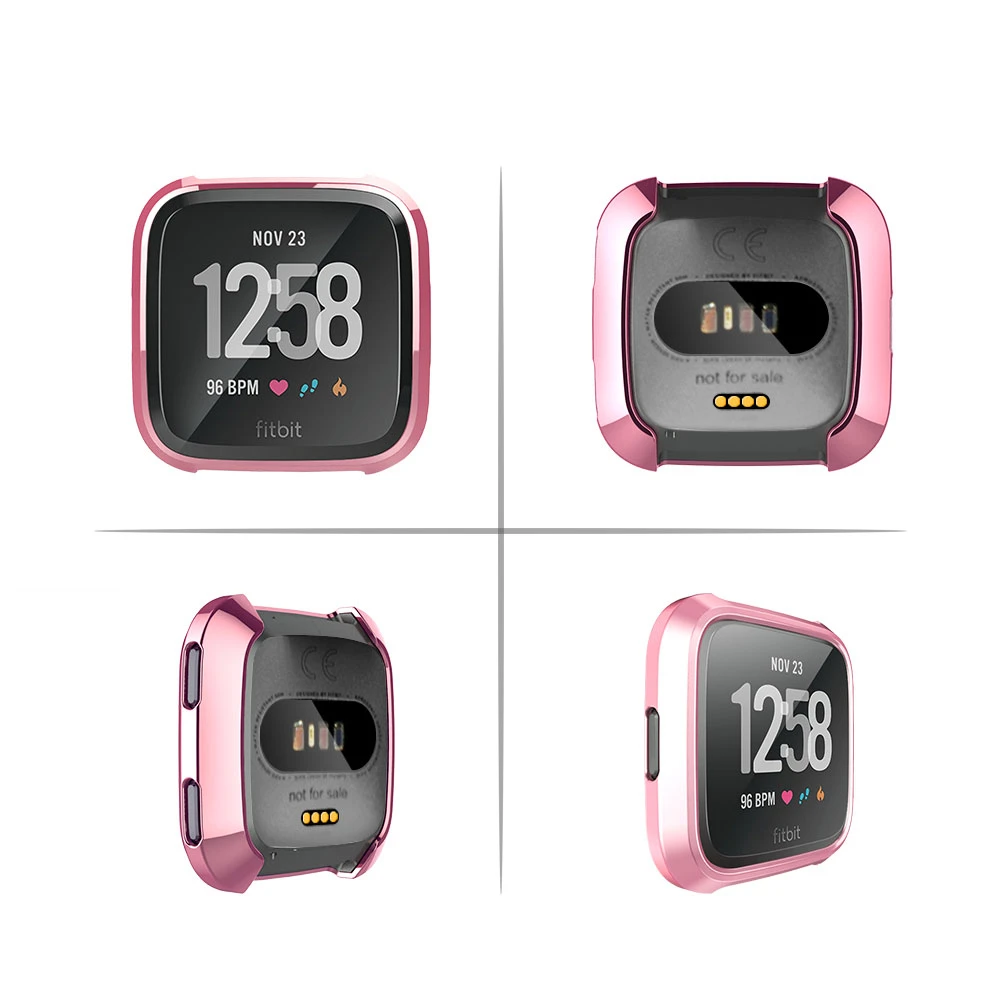 Защитный чехол с поворотом на 360 градусов для Fitbit Versa Band покрытием подходит Bit 2/3