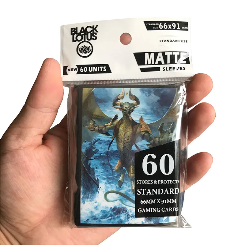 60pcs M19 Elder Dragon Deck Protector Cards Sleeves,Trading Cards Protector Magic Card Shield Cover 66x91mm - Цвет: 60pcs