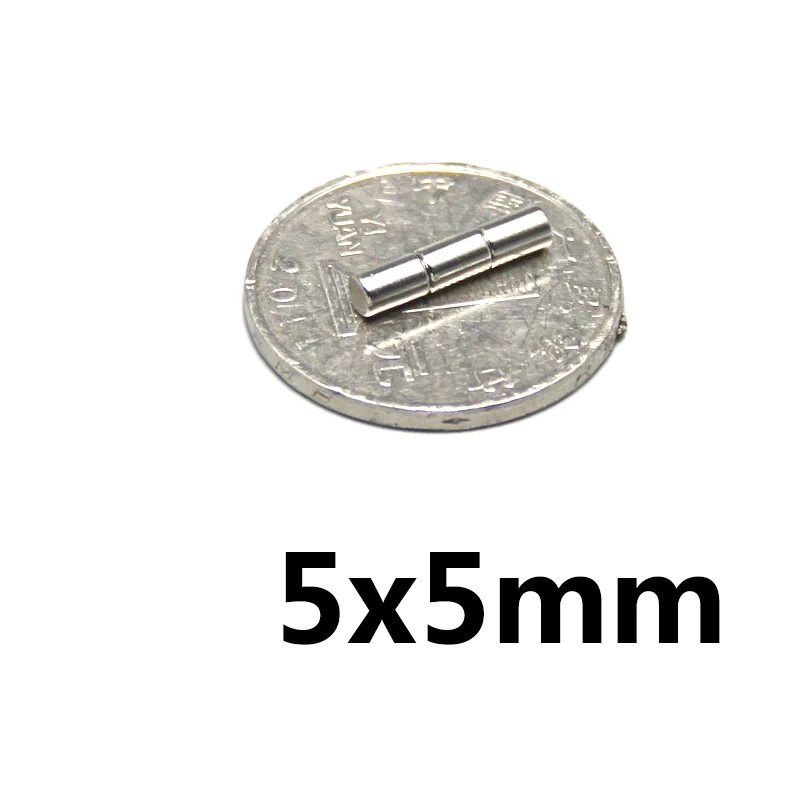 

Магниты Неодимовые дисковые, 5x5 мм, 100/300/500 шт.