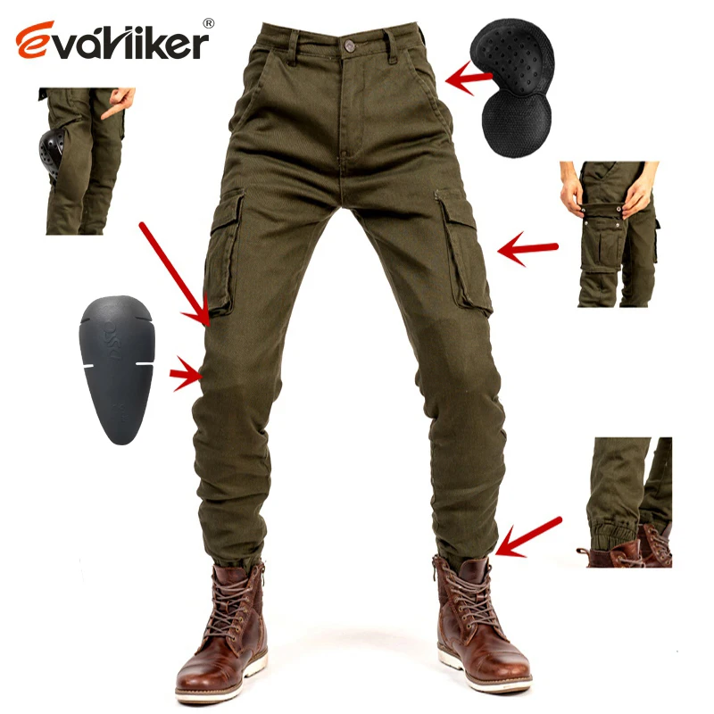 Мотоциклетные комбинезоны джинсы с защитой от падений облегающие джинсовые