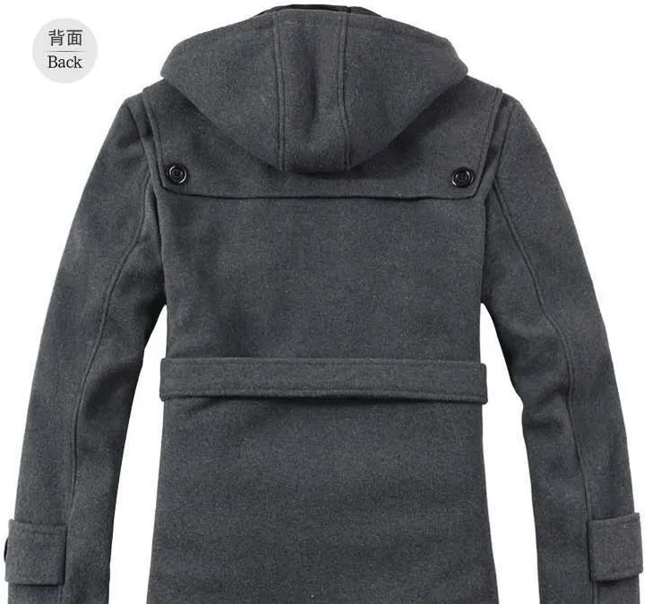 Качественные зимние шерстяные теплые пальто приталенные куртки на пуговицах