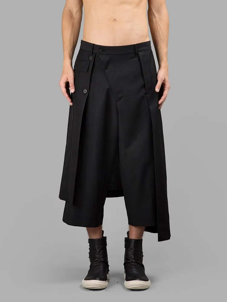 Мужская одежда GD волосы стилист Подиум Стиль Мода свободные широкие брюки костюм