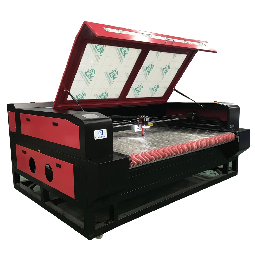 Тканевая одежда из ткани Текстильная CO2 автоматическая подача лазерной резки 1610