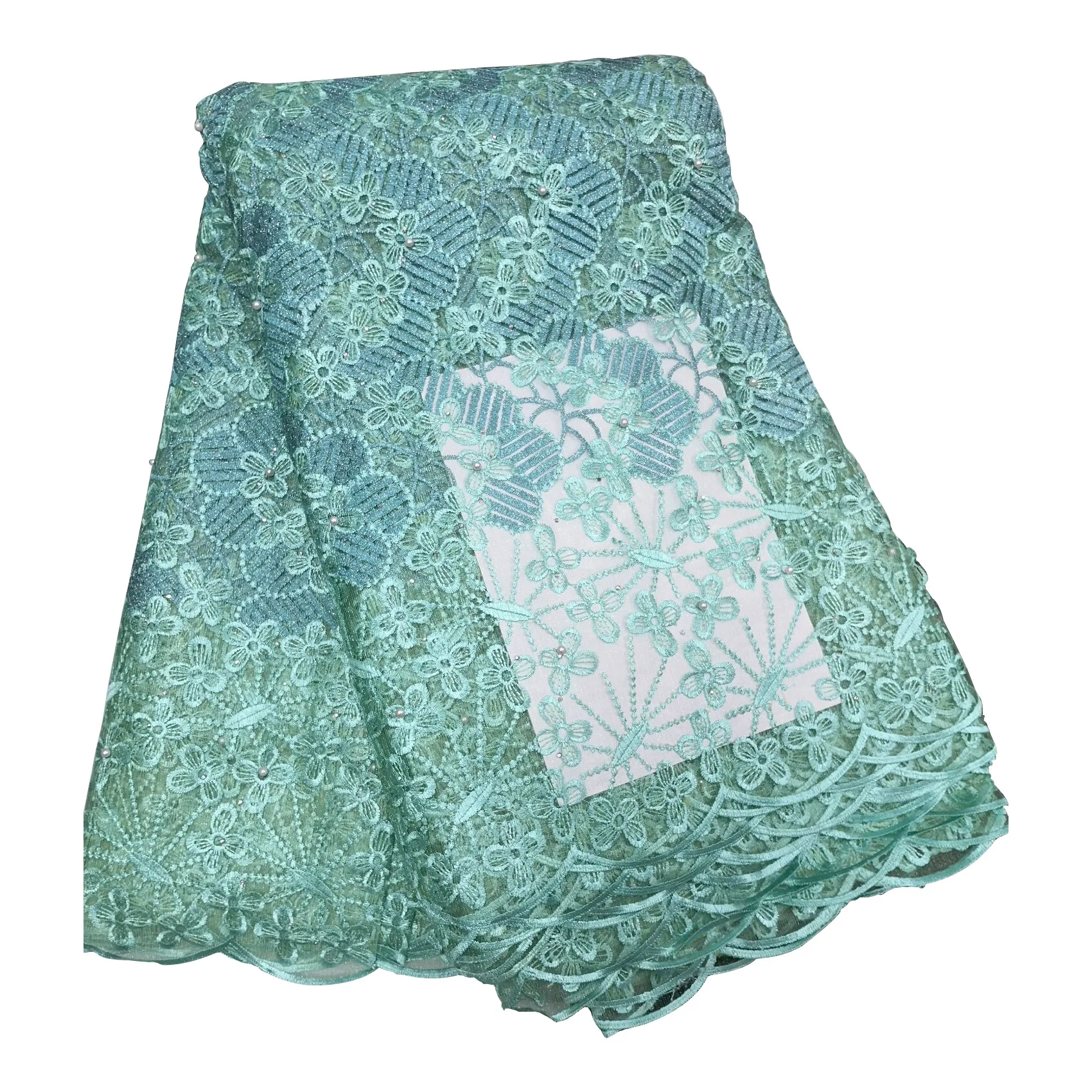 Новейшая розово-красная африканская кружевная ткань из бисера 2019 французская