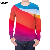 qciv brand colorful long sleeve t shirt men painting anime clothes art funny t shirts novel 3d printed tshirt mens clothing