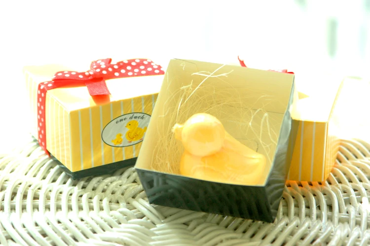 Yellow Duck Soap In Gift Box Wedding Baby Shower Party Favor Children Kids Guest Presents Souvenirs | Дом и сад