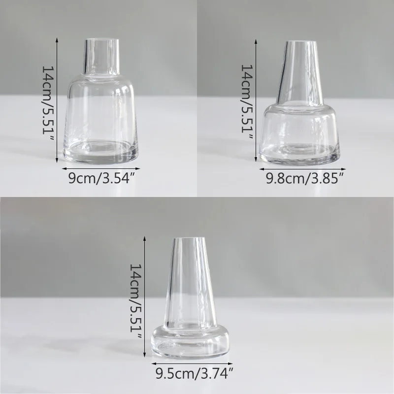 Прозрачная стеклянная ваза Strongwell в скандинавском стиле держатели для цветочных