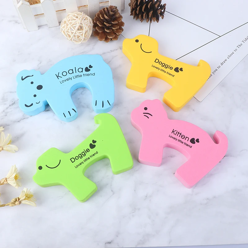 6pcs/lot Baby Safety Animal Foam Door Jammer Guard Finger Protector Stoppers Home | Мать и ребенок