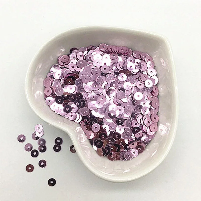 2000 шт. 4 мм блестящие плоские круглые пайетки из ПВХ Свадебное Ремесло домашняя