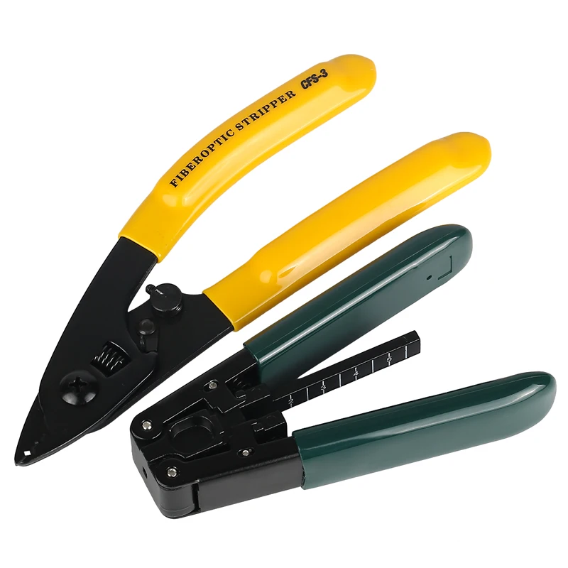 CFS-3 Three-port Clamp Leather Cable Stripping Set Fiber Stripping Pliers Stripping Clamp Leather Pliers 2 Piece Set