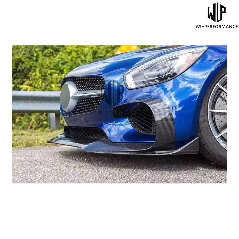 Разветвитель переднего бампера AMG GT R из углеродного волокна для Mercedes Benz GTS