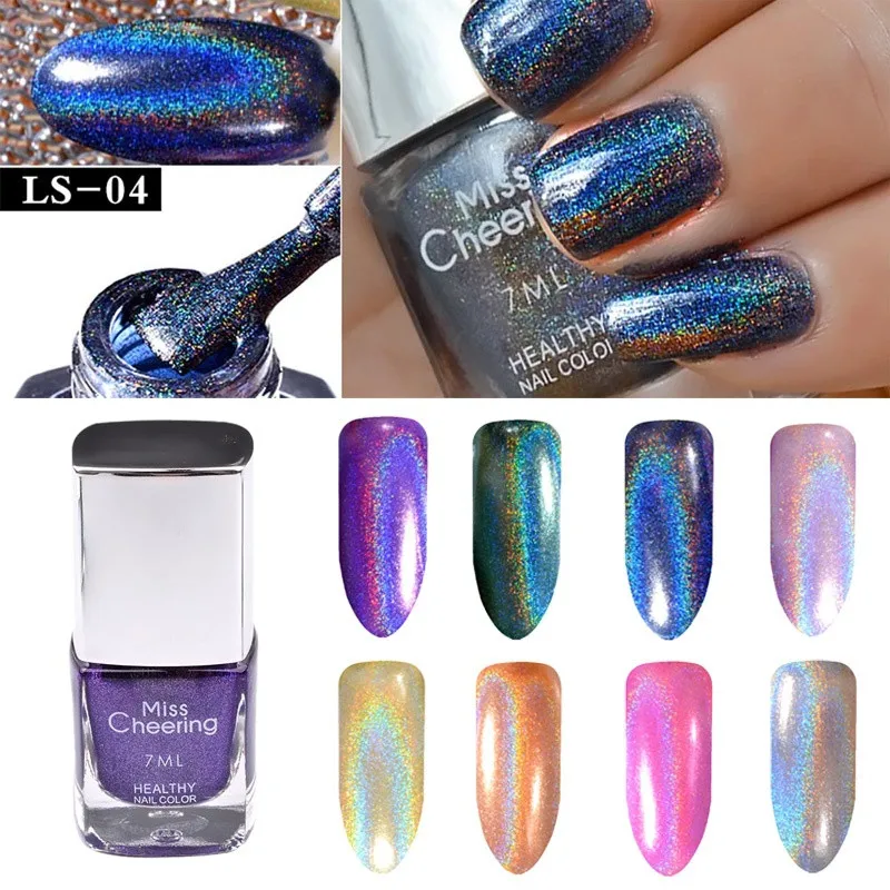 Порошок для ногтей без лака Фольга искусство Блеск Серебряный цвет 6 мл