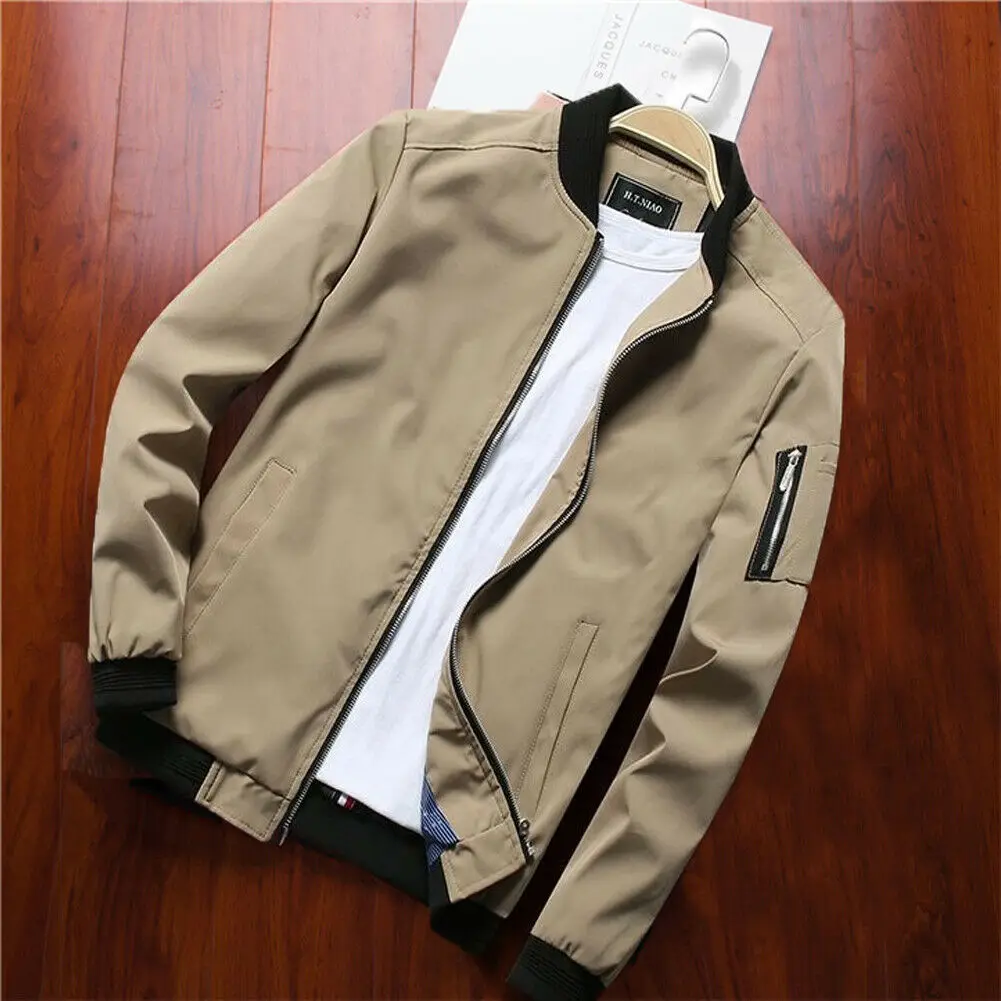 

2020 Fashion Men Jacket Casual Spring Autumn Warm Baseball Coat Slim Outwear Overcoat Jacket L XL 2XL 3XL 4XL ts