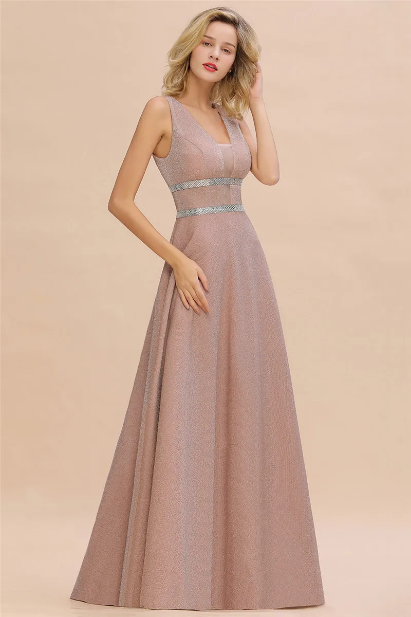 Robe De Soiree пыльная роза длинное вечернее платье сексуальные с глубоким v-образным вырезом темно-синие вечерние выпускные платья Vestido de Festa