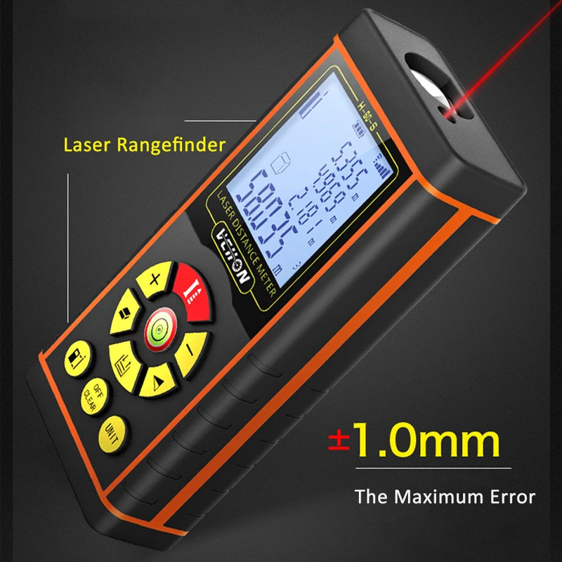 Лазерный дальномер высокоточный цифровой с подсветкой 40 м 60 80 100 120 м|Лазерные
