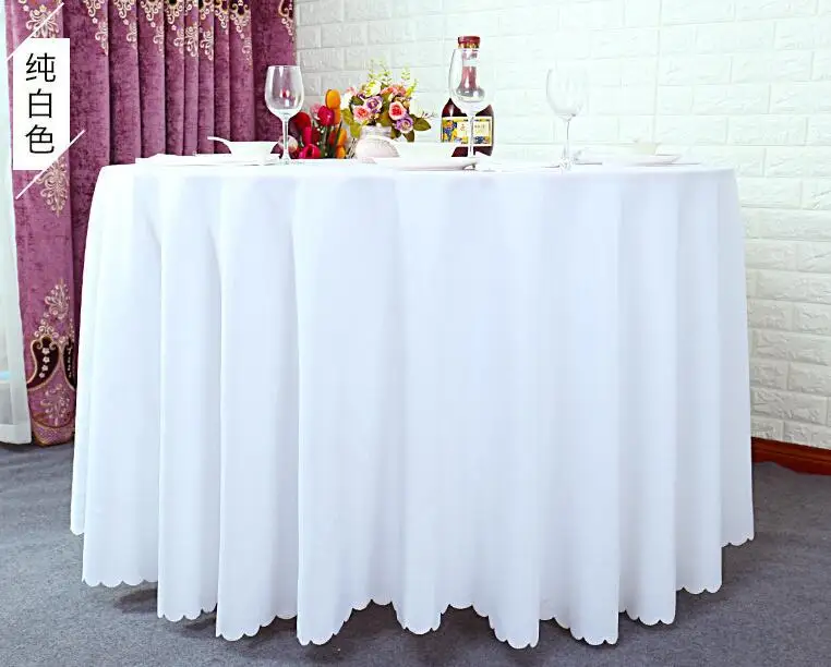 

Table cloth Table Cover round for Banquet Wedding Party Decoration Tables Satin Fabric Table Clothing Wedding Tablecloth Home Te
