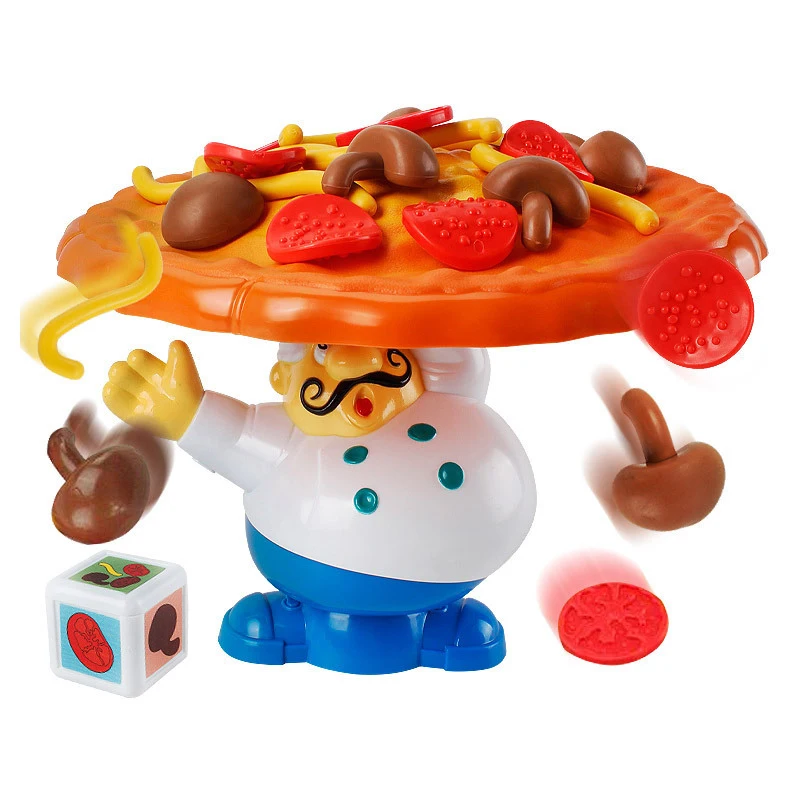 

Funny Antistress Party Table Games Toy Trick Balance Pizza Cook Shocker Joke Gift For Children Gadget Interactive Game Indoor